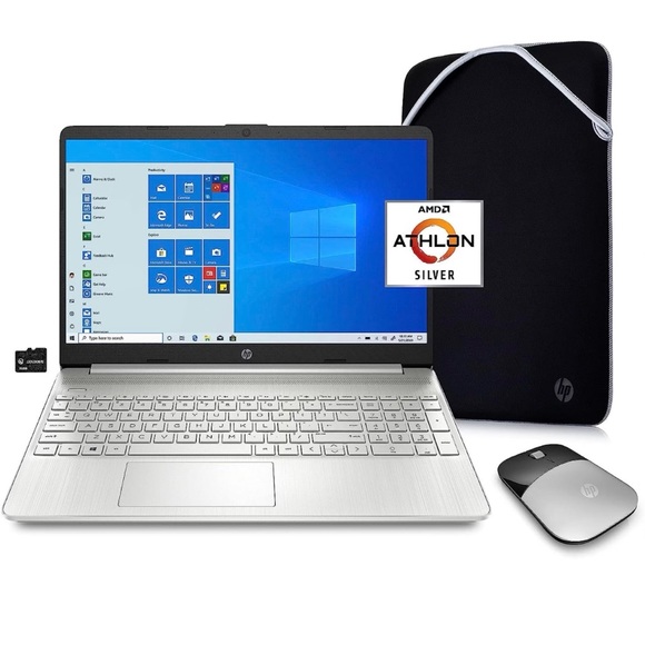 HP 15.6 AMD Athlon Silver 3050U, 4GB DDR4 RAM 128GB SSD - Brand New!